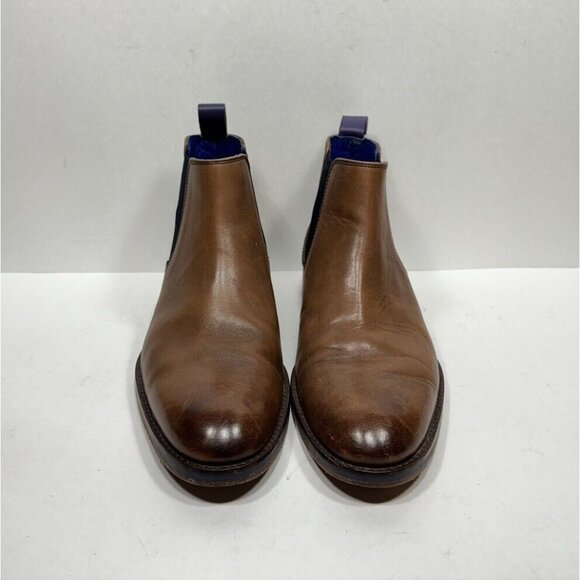 Ted Baker London Camroon Chelsea Boot Brown Leather Mens Size 8.5 Shoes - Picture 2 of 8